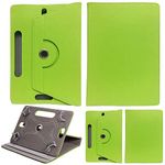 Universal 8.0 inch Tablet Case, Multi-Angle Stand Flip Printed Wallet Case Fits All 8.0" Inch Samsung, Lenovo, Acer, Huawei, Sony, Apple, Toshiba Android Tablets tab devices (Green)