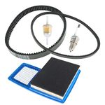 Kit Drive Starter Belt Spark Plug Replacement for Yamaha G16 G19 G22 G29 Gas Golf Cart 301cc or 357cc 1996-Up