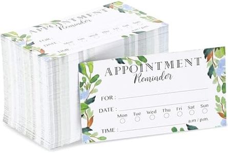 Paper Junkie 200 Pack Appointment Reminder Cards with Green Foliage Design, Double-Sided Salon Appointment Cards, Next Appointment Cards for Dentist, Doctors, Hair Stylists, Therapists (3.5 x 2 inch)