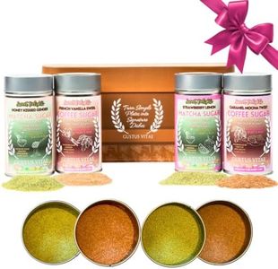 Gustus Vitae | Sweet Delights Coffee, Latte & Matcha Sugars | Gift Set of 4