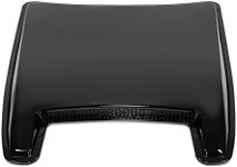 DNA MOTORING ZTL-Y-0277 Universal 25-1/2" x 28'' Paintable Decorative Hood Scoop, Glossy Black