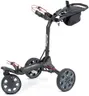 Bag Boy Volt Electric Golf Push Cart | Compact Remote Controlled Trolley with 36 Hole Lithium Battery, 9 Speeds, Excess Storage Space, Anti-Tip 4th Wheel, 2 Step Fold and TrueLine Tracking