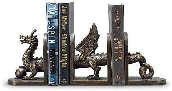 Mythical Dragon Bookend Trio