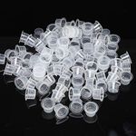 Tattoo Ink Caps Cups - Combofix 500pcs 13mm Tattoo Ink Caps White Plastic Disposable Medium Tattoo Pigment Cups for Microblading Ink Tattoo Ink Tattoo Kits Tattoo Supplies