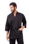 Chef Works B868-SM Unisex Sushi Jacket, Small To Medium, Black