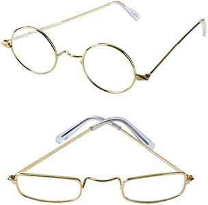 Old Man Costume Glasses - 2 Pack - Granny Glasses - Grandpa Glasses - Santa Glasses - Costume Fake Glasses by Tigerdoe
