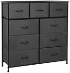 LEVEDE Chest of 9 Drawers, Fabric S