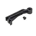 TechnologyLK Shower Door Hardware Bracket, Black Nylon Replacement Pivot Support with Lock Pin for Framed Swing Shower Doors