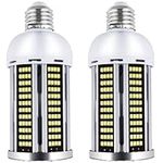 Intpro LED Light Bulb 40W 2Pack LED Corn Light Bulb Lamp Super Bright Cob Light LED Garage Lights for Basement barn Workshop Warehouse Factory Porch Backyard High Bay Street 5000LM E26/E27 5000K