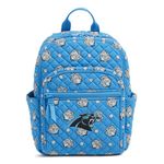 Vera Bradley Cotton NFL Small Backpack, Carolina Panthers on Blue/Silver Bandana, Carolina Panthers on Blue/Silver Bandana