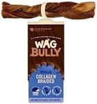 Wag Regular Collagen Braided Stick, 1 Piece, Natural Long Lasting Dog Treat, Beloved Boredom Busters Chew