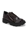 Leo Men's Chic and Chunky Comfortable Casual Shoes Dark Brown