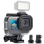 YALLSAME Waterproof Case Dive Housing for GoPro Hero 12 11 10 9 Black Action Camera, Support Deepest 196ft Underwater Pritective, Ideal for GoPro 11 10 9 Scuba Diving Snorkeling Underwater Photography