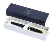 Parker Urban Premium Rollerball Pen - Muted Matte Black with Gold Trims - Black Ink - Gift Boxed