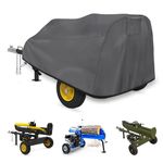 WES Log Splitter Cover, Waterproof Heavy-Duty Log Splitter Cover， （83“ x45” x39” ��） for 15-37-Ton Log Splitters， Weather-Resistant Storage Cover，Gray