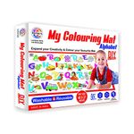 Ratna's My Coloring Mat Alphabets & Pictures Printed Mat of Size 40 x 27 Inches, Washable & Reusable Colouring Kit for Kids 3+ Years