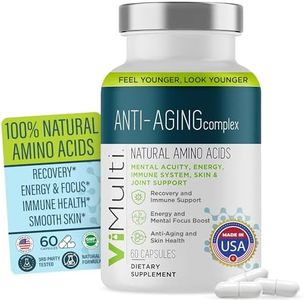 ViMulti Anti-Aging Natural Amino Acid Supplement for Longevity –Supports Immune Health, Increased Energy, Improved Focus, Smoother Skin Tone and Restorative Sleep