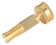 Rocky Mountain Goods 3” Solid Brass Hose Nozzle - Twist Adjust Nozzle - Fine Mist to Heavy Spray