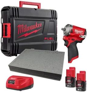 Milwaukee M12FIW38-202B 3/8" Impact Wrench with 2 Batteries