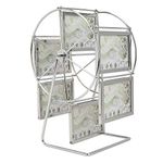 Rotating Ferris Wheel Picture Frame, Metal Picture Photo Frame Wedding Photography Studio Decor, Personalized Family Photo Frame Shows for 5x3.5in Photo