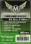 Mayday 7037MG - Card Game Sleeves (Pack of 100) - 63.5 MM X 88 MM (Green)