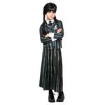 Rubie's Girl's Wednesday Costume Nevermore Academy Uniform, Black, Medium