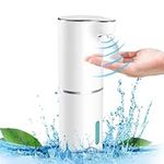 Soap Dispenser, Automatic Soap Dispenser, 300ML High Capacity Soap Dispenser, 3 Levels Adjustable USB Charging IPX5 Waterproof Touchless Hand Soap Dispenser for Bathroom Kitchen Hotel Washroom