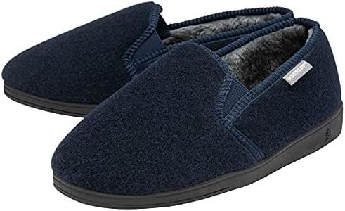 Dunlop Mens Slippers Twin Gusset - Navy Blue - UK 10