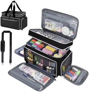 Anitor Sewing Supplies Organizer, Double Layer Sewing Storage Organizer