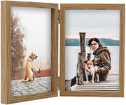 4x6 Double Picture Frame Wooden Hin