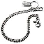 DoubleK Basic Strong Leash Biker Trucker Key Jean Wallet Chain (16") BLACK CS146