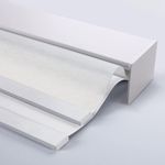 TIPIACE Manual Day and Night Dual Layers Roller Shades with Valance Suitable for Home, Office, Hotel Windows (Perspective White+Full Blackout White)