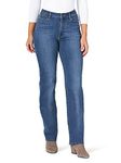 Wrangler Women's High Rise True Straight Fit Jean, Hudson, 0-34