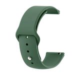 Evyune® Silicone Sport Strap for Fitbit Versa 1/Versa Lite/Versa 2/Versa Special Edition (Watch Not Included) (Large, Dark Green)