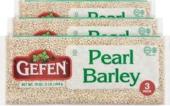 Gefen Pearl Barley Total of 3 Pounds, Premium Quality Pearled Barley, Product of The USA, 16oz (3 Pack)