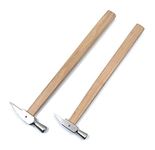 Aone Watchmakers Chisel Shape Riveting Hammer Pack of 2 Sizes for Jewellery Making, Watchmaking, Beading, Leather Crafting, Metal Workshop, Goldsmith, Silversmith, Hobby Craft DIY