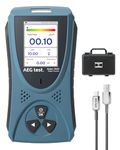 Geiger Counter AEGTEST Radar-5633 Portable Nuclear Radiation Detector with LCD Screen, Rechargeable Dosimeter for Beta Gamma X-ray Detection, Measures in CPM μSv/h μR/h μSv - Blue