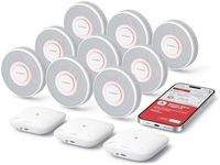 X-Sense Smart Smoke Detector Kit with Voice Alerts and 17 Locations, Wireless Interconnected Fire Alarm Kit with 9 XS0B-MR Wi-Fi Smoke Alarms and 3 SBS50 Base Stations (Model XS0B-MR31, 3-Pack)