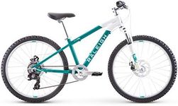 Raleigh Bikes Eva 24 Kids Hardtail Mountain Bike for Girls Youth 8-12 Years Old, Teal