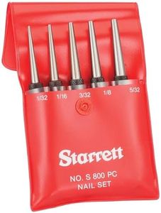 Starrett S800PC Square-Head Sets with Protective Plastic Case, 5-Set