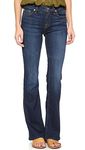 7 For All Mankind Women's Petite Tailor Less Classic Boot Leg Jean, New York Dark, 24x32