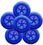 Discraft Ultra-Star 175g Ultimate Frisbee Sport Disc (6 Pack) Royal Blue