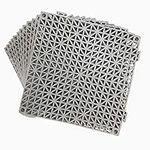 12 Pack Modular Interlocking Cushion 11.5" x 11.5" Mat Floor Tile Mats Drain Pool Patio Balcony Yard Pet Area Washer Pad(Gray)