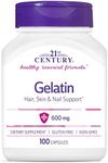 21st Century Gelatin 600mg, 100 Capsules