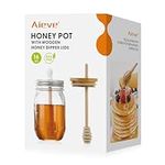 AIEVE Honey Jar, 16oz Glass Honey P