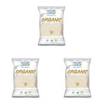 Natureland Organics Sorghum/Jowar Flour 500 Gm - Organic Flours (Pack of 3)