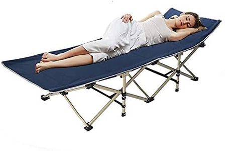 TRAY Folding Camping Cots for Adults Heavy Duty, Camp Pliable Extra Wide Sturdy Portable Sleeping Cot for Camp Office Use, Hiking, Mountaineering, Hospital, Beach, Travel Bed (300 Lbs)