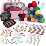 Allnice 127Pcs Crochet Kits with Ya