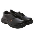 Agarson Steel Toe PVC Moulded Engineers/Labours Power Safety Shoes (Black, 6)