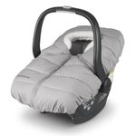 UPPAbaby CozyGanoosh for Aria and Mesa Infant Car Seat Carriers/Easily Attaches to Aria, Mesa, Mesa V2, Mesa Max/Ultra-Plush, Weather-Proof/Light Grey